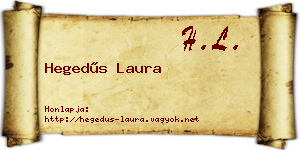 Hegedűs Laura névjegykártya