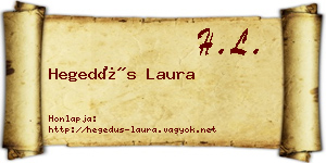 Hegedűs Laura névjegykártya